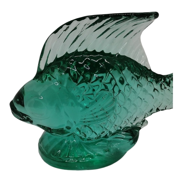 Vintage Silvestri Handcrafted Green Art Glass‎ Fish - Picture 2 of 13